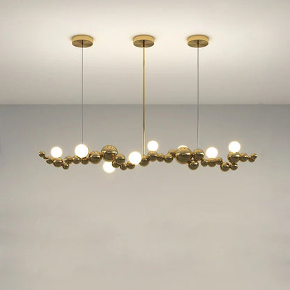 Decorbites™ Dimmbare LED-Hängeleuchte für das Wohnzimmer - Gold Silber Leuchte