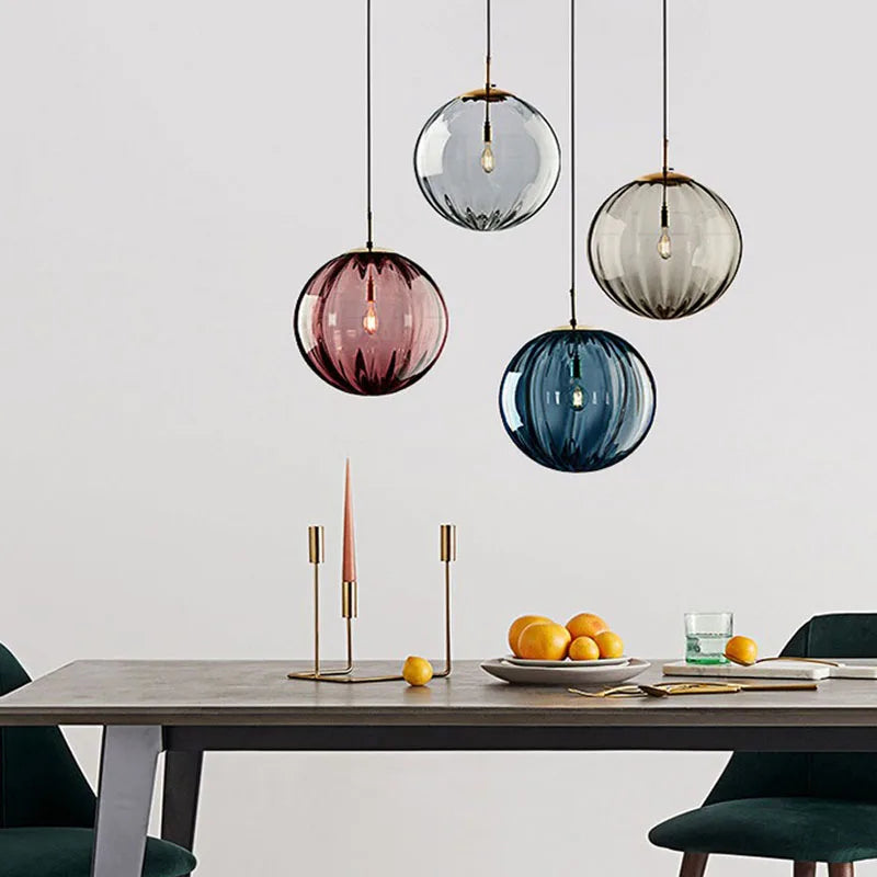 Decorbites™ Glas-Kugelluster-Hängeleuchten - Modernes nordisches Design für Küche, Schlafzimmer oder Restaurant