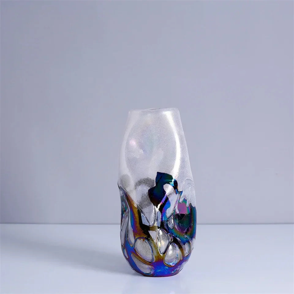Gradient Glass Floral Vase