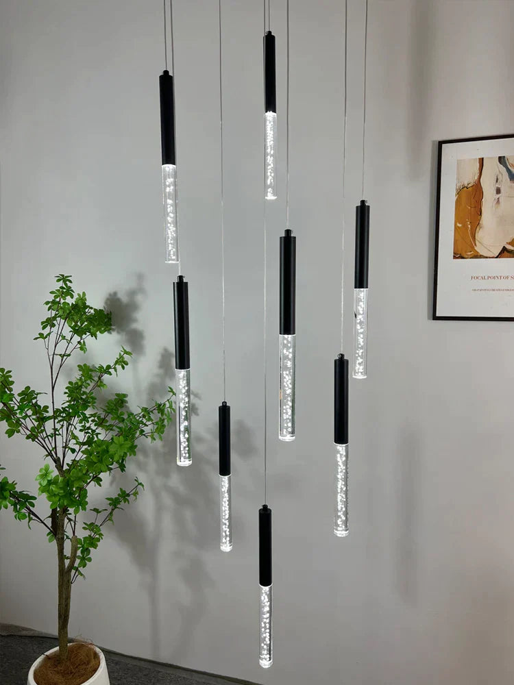 Decorbites™ Zylindrischer Kronleuchter: Moderne nordische Innenbeleuchtung für Wohnzimmer, Treppenhaus und Decke