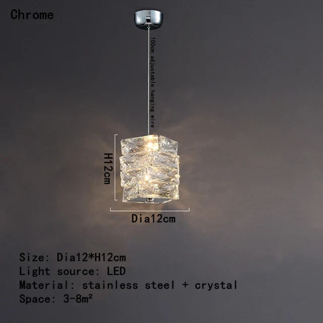 Decorbites™ Kristall-Esszimmertisch-Pendantleuchte: Elegante LED-Dekoration für Kücheninsel, Restaurant, Wohnzimmer