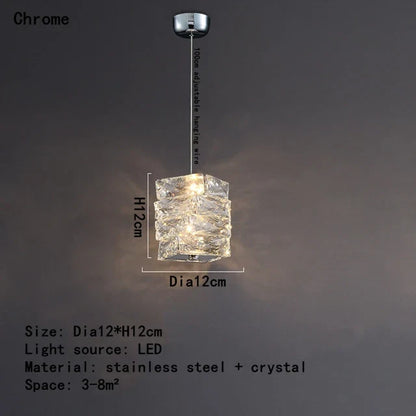 Decorbites™ Kristall-Esszimmertisch-Pendantleuchte: Elegante LED-Dekoration für Kücheninsel, Restaurant, Wohnzimmer