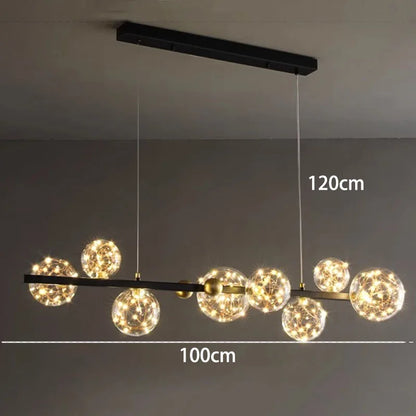 Decorbites™ Kristall-Leuchter: Moderne Treppen-Pendantlampe für Wohnzimmer, Innenbeleuchtung