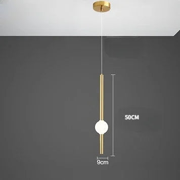 Decorbites™ Glasstab-Hängeleuchte - Moderne lange Hängelampe für Wohnzimmer, Schlafzimmer & Laden