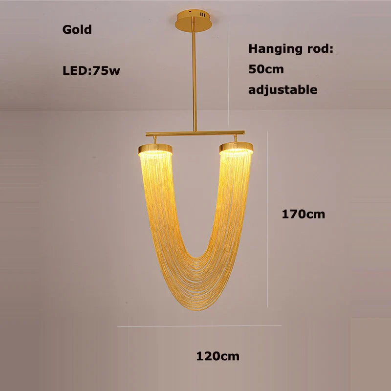 Aluminum Foyer Ceiling Chandelier