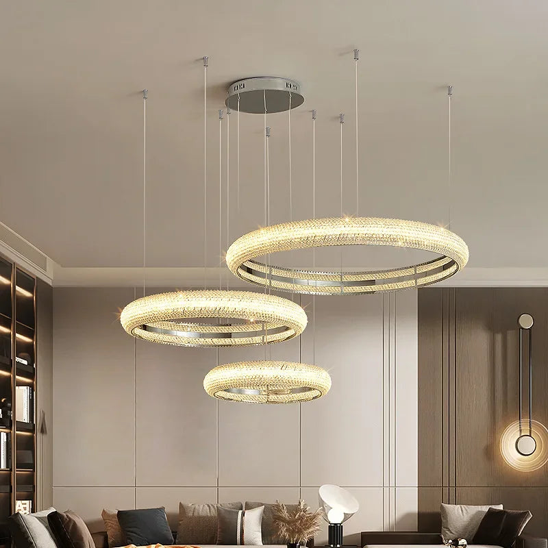 Decorbites™ Elegante Chrom-Kristall-Lüster für Esszimmer Wohnzimmer Schlafzimmer Flur