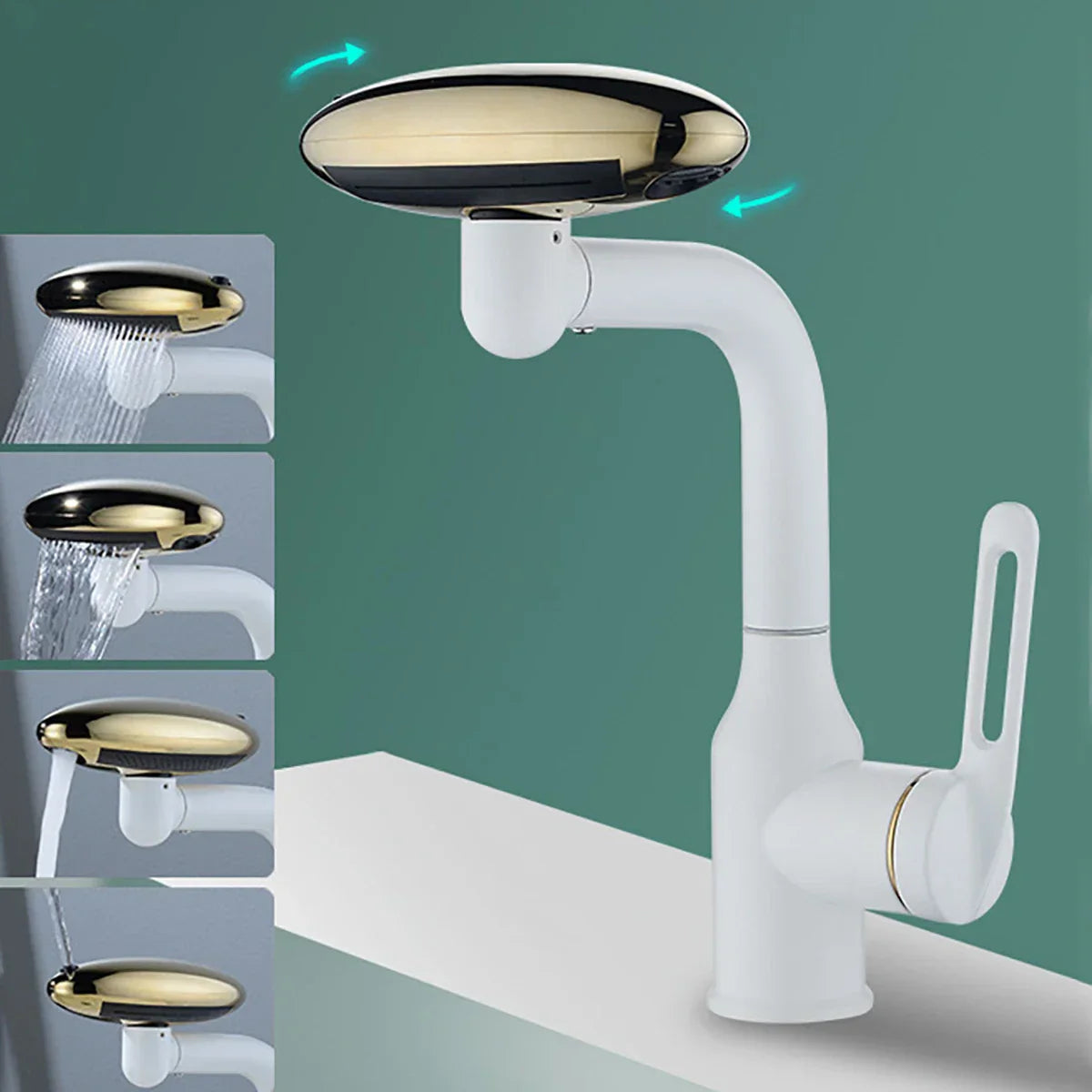 Decorbites™ 360° Drehbarer Edelstahl-Multifunktions-Wasserhahn mit 4 Wasserauslassmodi