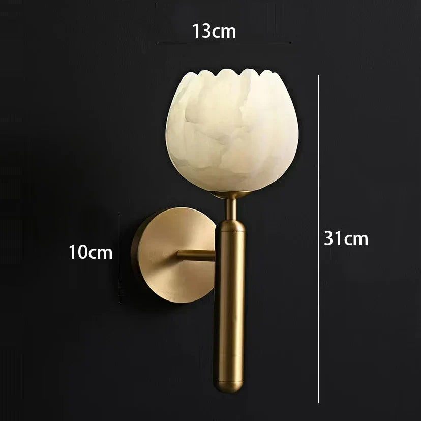 Decorbites™ Graue Glaswandlampe – Moderne Sconce-Leuchte für das Wohnzimmer-Dekor