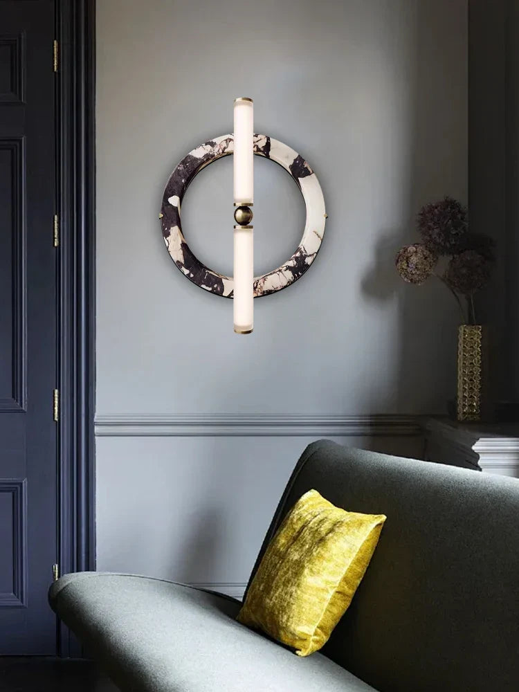 Decorbites™ Grün-Schwarze Marmor-Wandleuchte für die Dekoration von Zuhause und Café