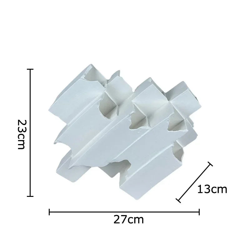 Decorbites™ Geometrische Keramik-Schreibtisch-Dekoration Minimalismus-Skulptur Raum-Dekoration