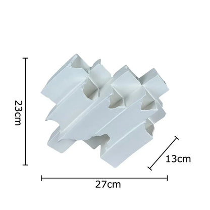 Decorbites™ Geometrische Keramik-Schreibtisch-Dekoration Minimalismus-Skulptur Raum-Dekoration