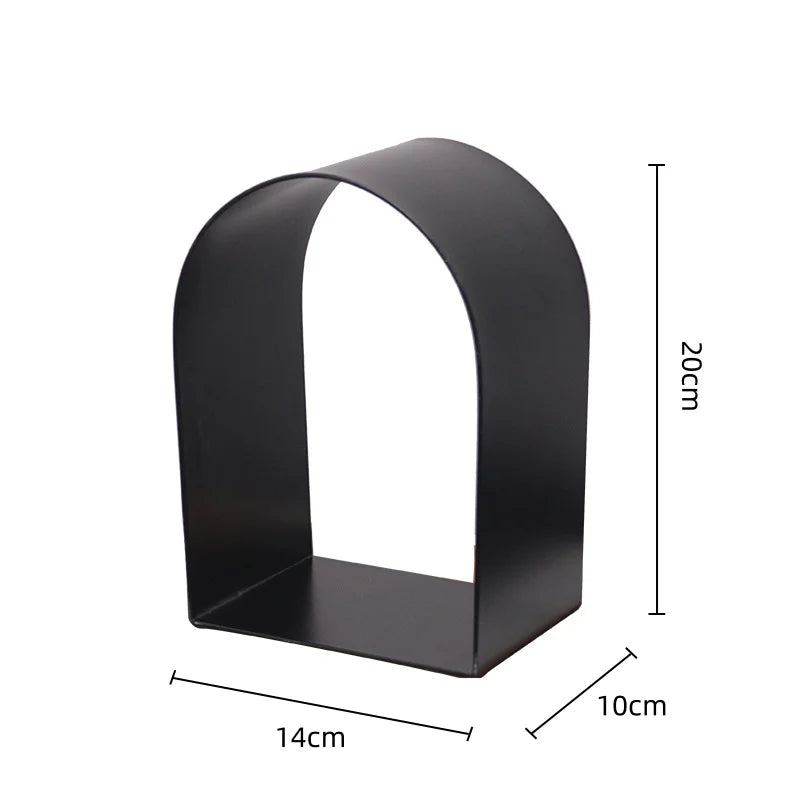 Decorbites™ Goldene Bögen Metallskulptur Raumdekoration Geometrisches Handwerk Figurine