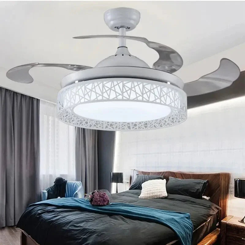 Gold Ceiling Fan Light With Remote 48-Inch