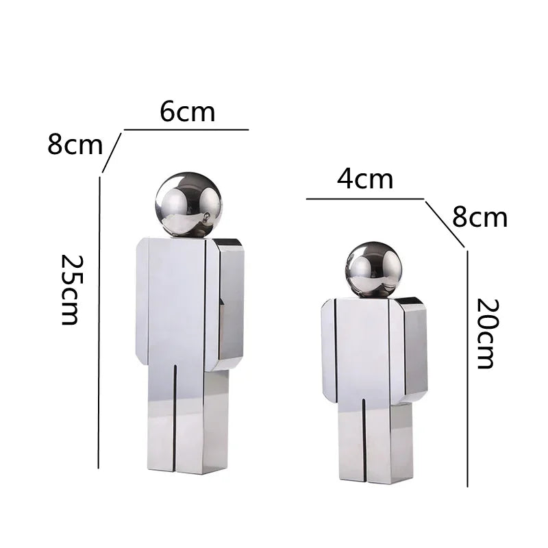 Decorbites™ Kristall-Mann-Statue Glasfigur Skulptur Wohnungsdekoration Ornamente