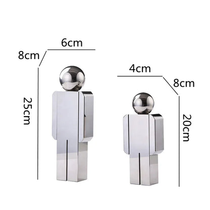 Decorbites™ Kristall-Mann-Statue Glasfigur Skulptur Wohnungsdekoration Ornamente