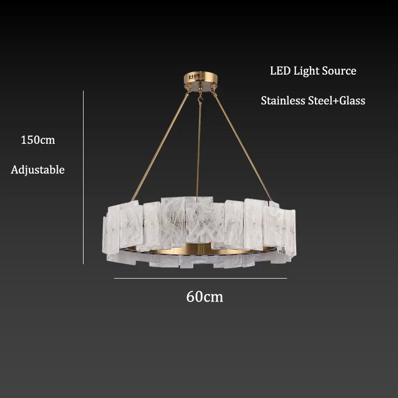 DecorBites™ Cloud Mist Glass Pendant Lights LED Room Decoration Lighting
