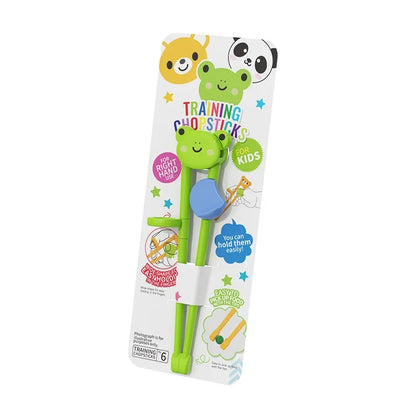 Decorbites™ Kinder-Stäbchen-Set mit Buntbär, Panda und Katze: Spaßige Trainings-Essstäbchen für Kinder