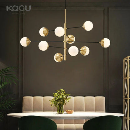 Decorbites™ Golden Glass Magic Bean Kronleuchter: Moderner Luxus für Wohnzimmer & Esszimmer