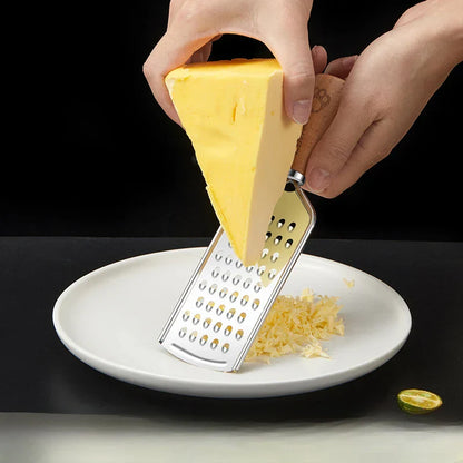 DecorBites™ 3-in-1 Multifunctional Grater & Slicer for Kitchen - Wooden Handle