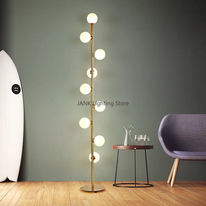 Decorbites™ Glasballen-Stehlampe-Set: Nordisch postmodern minimalistischer Zauberbohnen-Stil