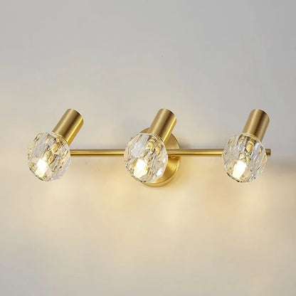 DecorBites™ Gold Crystal Wall Lamp Study Bedroom LED Light Fixture Modern Luxe Decoration