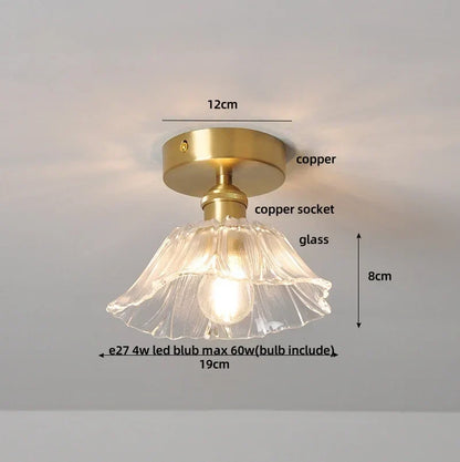 DecorBites™ Diamond Glass LED Ceiling Lights - Modern Nordic Luxury Canopy Fixture