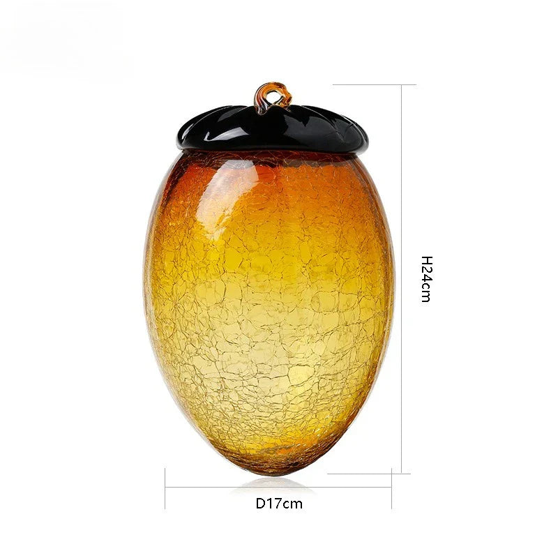 DecorBites™ Glass Hazelnut Pinecone Ornament Home Decor