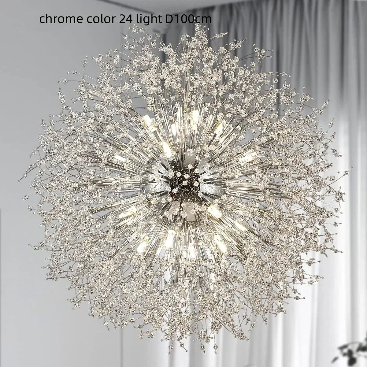 Decorbites™ Löwenzahn Gold/Chrom Kronleuchter mit Kristallen, G9 Anhängerleuchten für elegante Beleuchtung