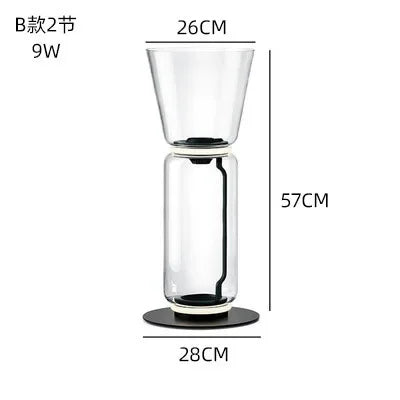 Decorbites™ Glas-LED-Stehlampenbodenleuchte: Modernes nordisches Design für Wohnzimmer- und Schlafzimmerdekoration