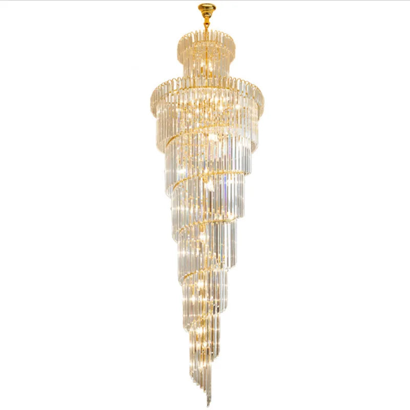 Gold Duplex LED Chandelier