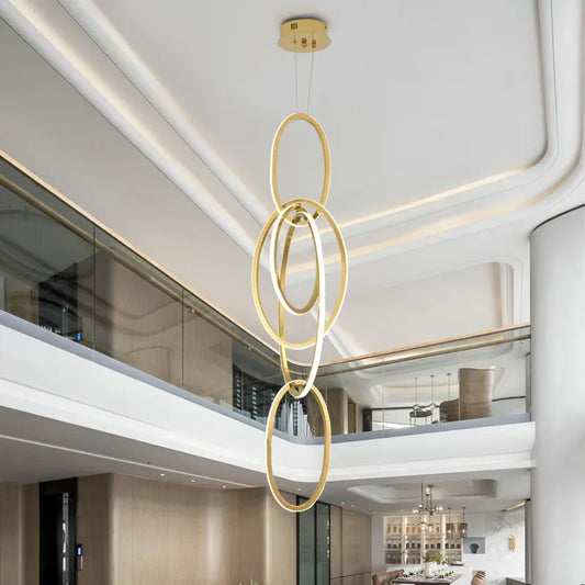 Decorbites™ Gold-Stahl-Hängeleuchte für Heimdekoration & Bar, stilvolle LED-Hängeleuchte