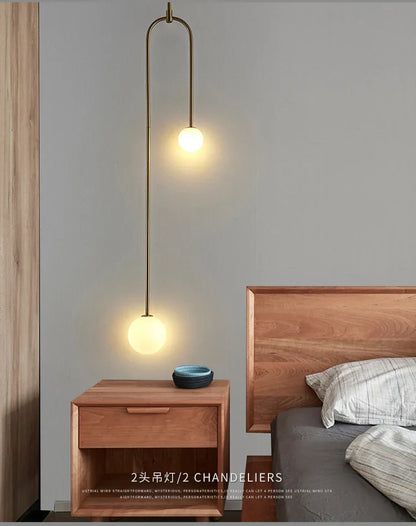 Decorbites™ Gold-Glas-Kugel-Hängeleuchte - Moderne Hängelampe für Wohnzimmer und Schlafzimmer