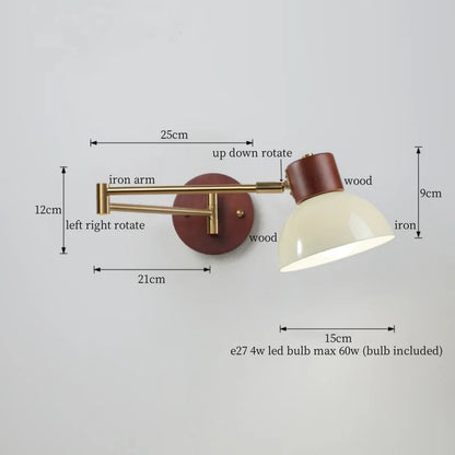 Decorbites™ Cremige Eisen LED Wandlampe für Schlafzimmer Wohnzimmer Badezimmer Spiegel Treppenlicht