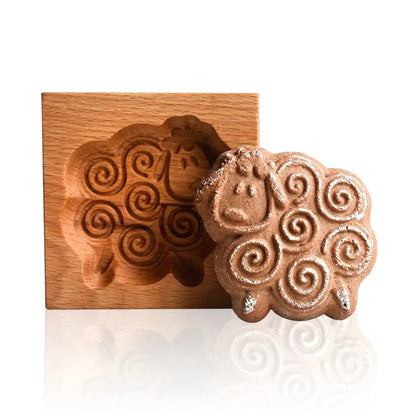 Decorbites™ Lebkuchenkuchen-Holzform: DIY-Backzubehör für die Heimbackstube