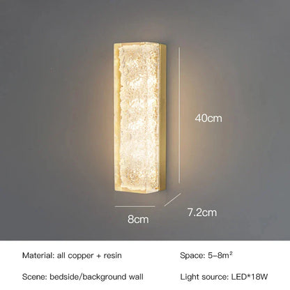 DecorBites™ LED Bedroom Wall Lamp - Luxury Nordic Design Resin Light