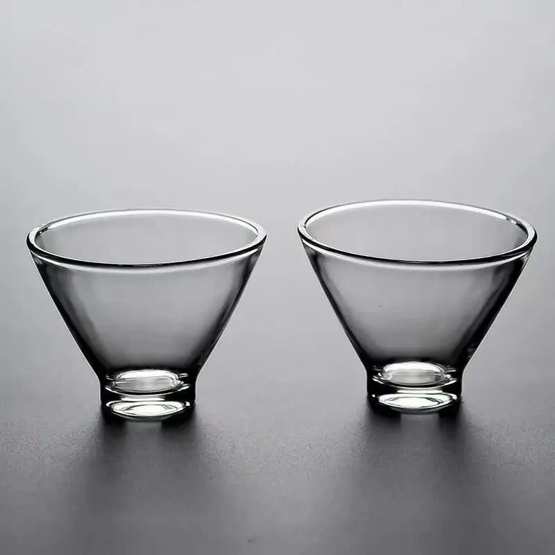 Decorbites™ Japanisches Teetassen-Set aus niedlichen hitzebeständigen Glasbechern und Teetassen