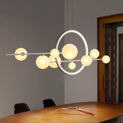 Decorbites™ Glasblasen-Kronleuchter: Moderne nordische LED-Hängeleuchte für Esszimmer und Küche