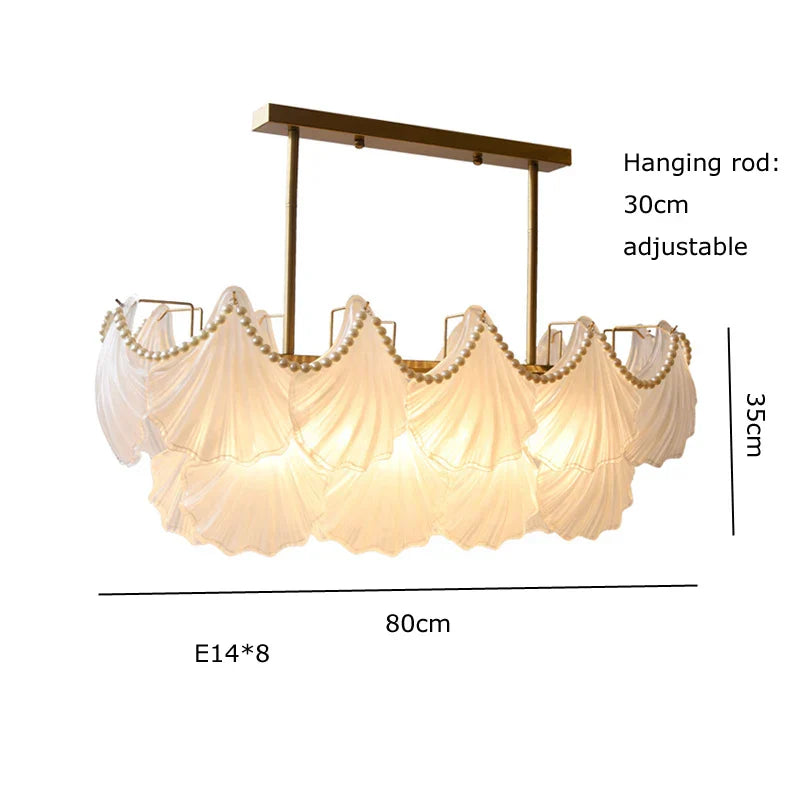 Decorbites™ Kristallperlenkette-Kronleuchter: Luxuriöse Hängeleuchte für exquisites Wohnraumausstattung