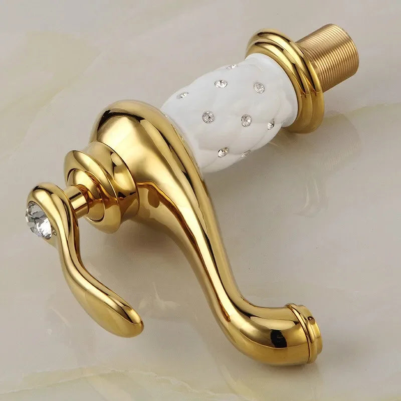 Gold Diamond Basin Faucet