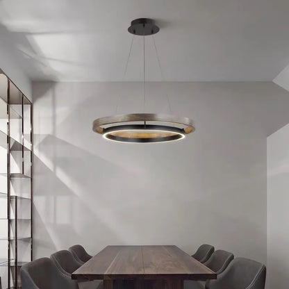 Decorbites™ Doppelt kreisförmige LED-Kronleuchter für Esszimmer, Schlafzimmer, Wohnzimmer – Moderner nordischer Stil