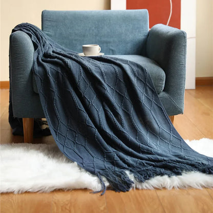 Decorbites™ Gemütliche Strick-Sofadecke - Winterliches Komfort für Zuhause und Home-Office-Nickerchen