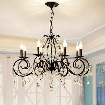 DecorBites™ Crystal Candle Chandelier for Bedroom and Living Room Lighting
