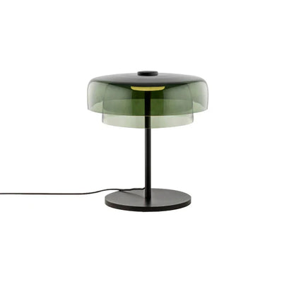 Decorbites™ Grünes Glas Vintage Tischleuchte für Büro, Schlafzimmer und Nachttisch – Luxuriöse Dekoration