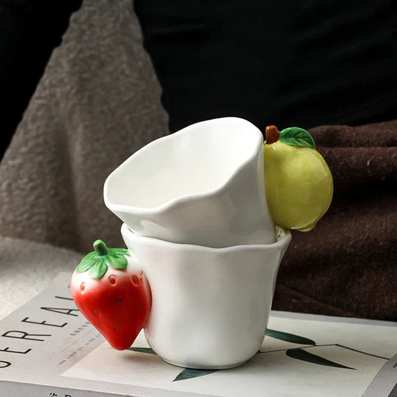 Decorbites™ Spaßige Früchte Keramikbecher Zitrone/Traube Esstisch-Kaffee-Nachmittagstee-Tasse