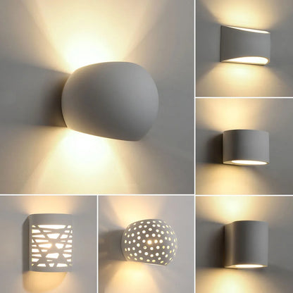 Decorbites™ Gipskarton-LED-Wandleuchte 5W Wandlampen Moderne Innenbeleuchtung Schlafzimmer Wohnzimmer