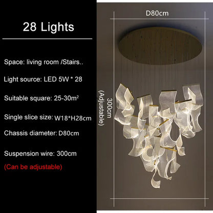 Decorbites™ LED-Leitstrahl-Deckenleuchter modernes Unikat für die Heimdekoration und Beleuchtung