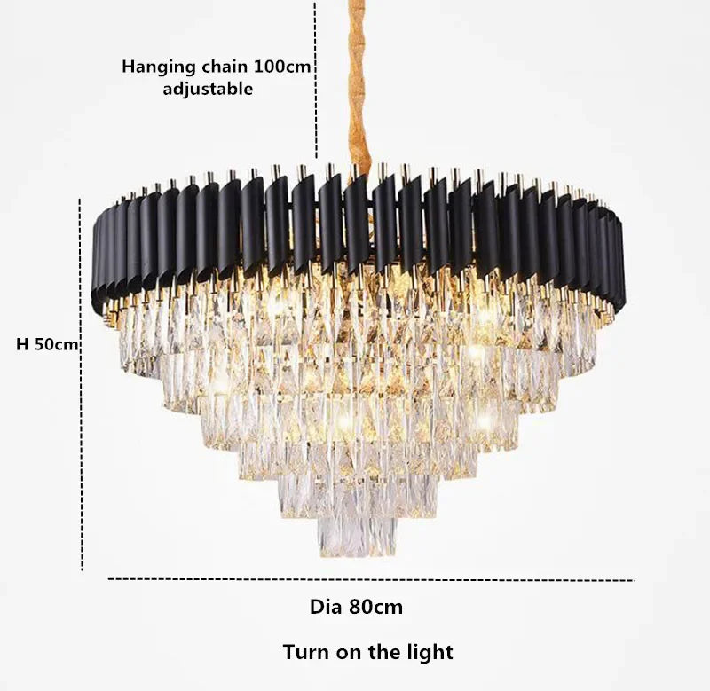 LED Crystal Ceiling Chandelier