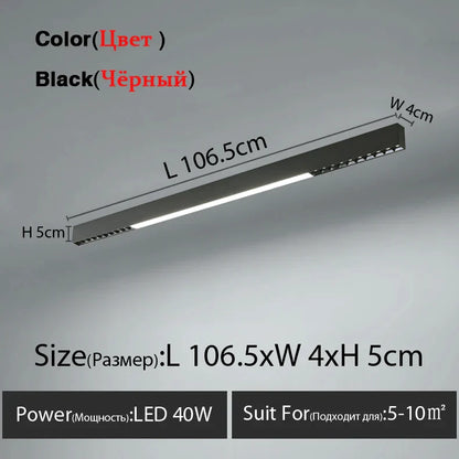 DecorBites™ LED Linear Ceiling Lamp for Living Room, Dining Room, Bedroom - Minimalist Design