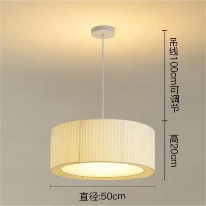 Decorbites™ Design-LED-Stoff-Pendantleuchte für Schlafzimmer, Heimdekoration, hängende Kronleuchter