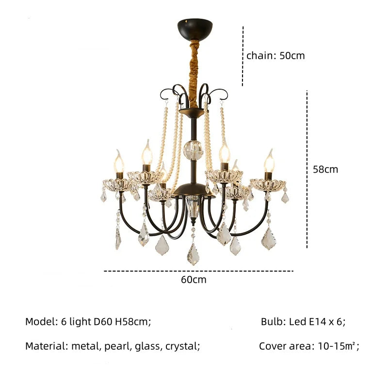 Decorbites™ Kristall-LED-Kronleuchter Wohnzimmer Luxusbeleuchtung E14 Hänge-Lampen